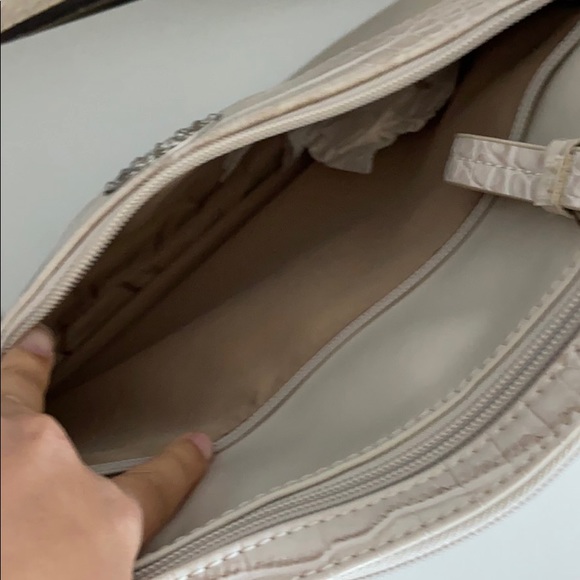 Giani Bernini off white glaze double zip hobo bag - Picture 10 of 10